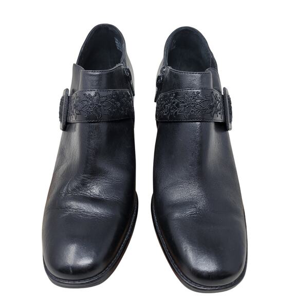 Clarks Artisan Collection Black Leather Upper Ankle Boots Women's 7.5 - Picture 1 of 10